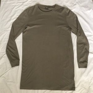 Extra Longline Slimfit Long sleeve Shirt from ASOS